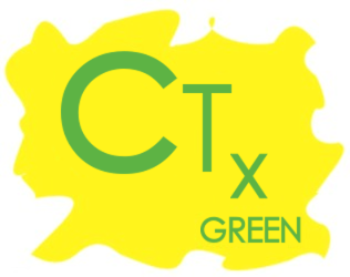 CTx GREEN logo emphasizing community-based renewable energy projects in India and Kenya.