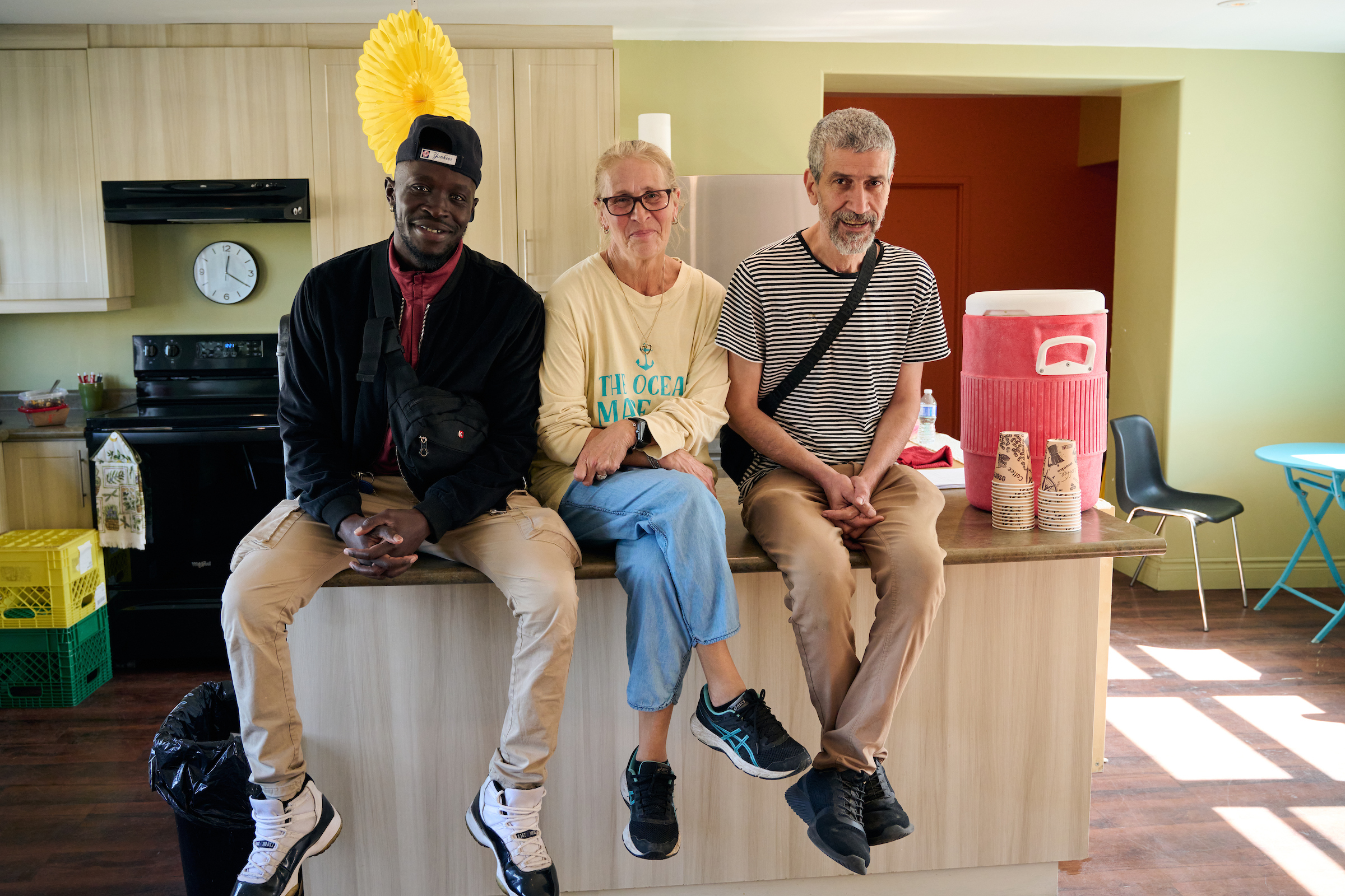 Nicholas, Tracy, and Kajaw at 87 Victoria Street North.